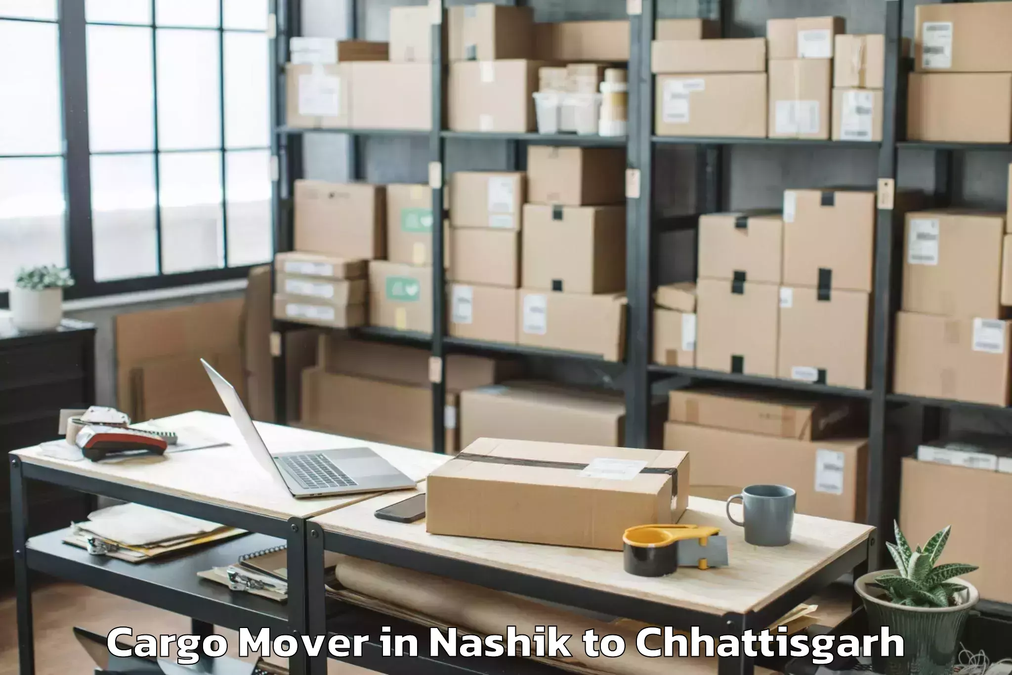 Top Nashik to Malkharoda Cargo Mover Available